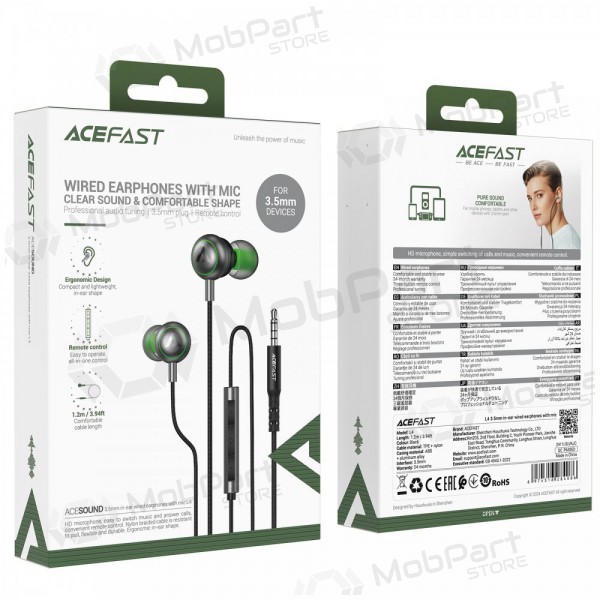 Fones de ouvido Acefast L4 3.5mm
