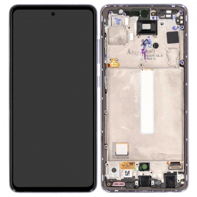 Samsung Galaxy A52S ecrã (roxo) (com moldura) (original)