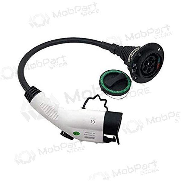 Elektromobilio adaptador Duosida, Type 1 (Female) - Type 2 (Male) Elektromobilio adaptador Duosida, Type 1 (Female) - Type 2 (Male)