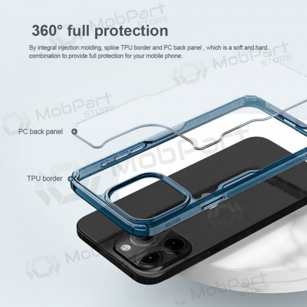 Apple iPhone 15 Plus capa „Nillkin Nature Pro“ (azul)