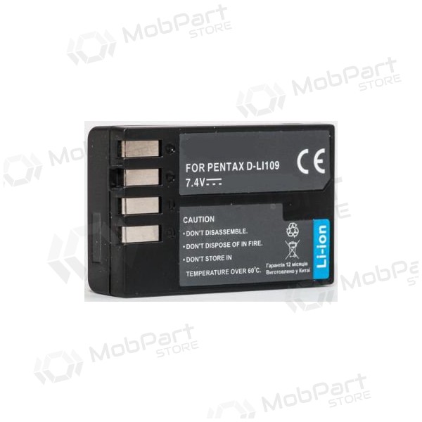 Pentax D-Li109 foto bateria / acumulador Pentax D-Li109 foto bateria / acumulador