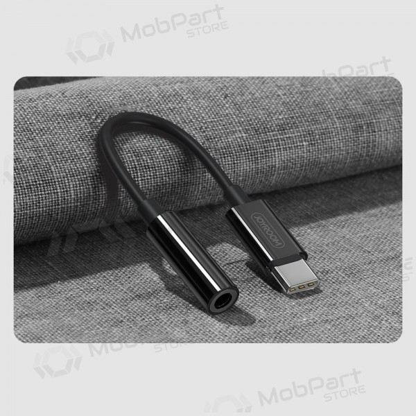 Adaptador de áudio Joyroom SH-C1 USB-C para 3.5 mm preto