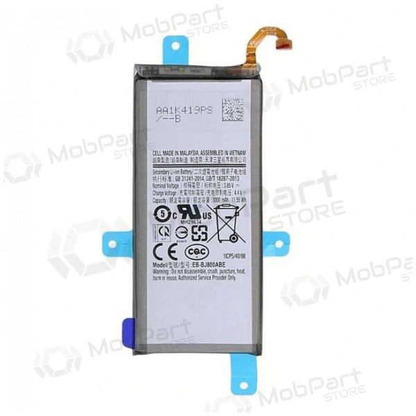 Samsung Galaxy A6 (2018), J6 (2018) bateria, akumuliatorius (EB-BJ800ABE) Samsung Galaxy A6 (2018), J6 (2018) bateria, akumuliatorius (EB-BJ800ABE)