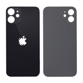 Apple iPhone 12 mini tampa traseira da bateria (preto) (bigger hole for camera)