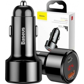 Carregador automobilinis Baseus Series x 2 USB Quick Charge 45W CCMLC20C-01 (preto)