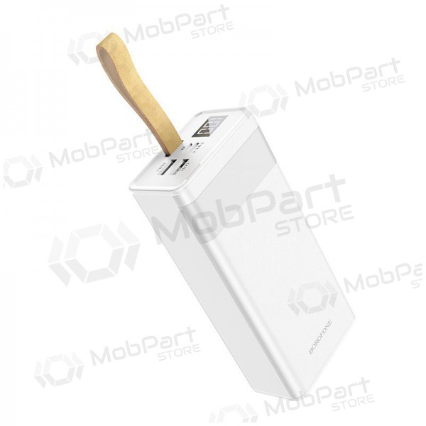 Bateria externa Power Bank Borofone BJ18A 2xUSB 2A 30000mAh branco Bateria externa Power Bank Borofone BJ18A 2xUSB 2A 30000mAh branco