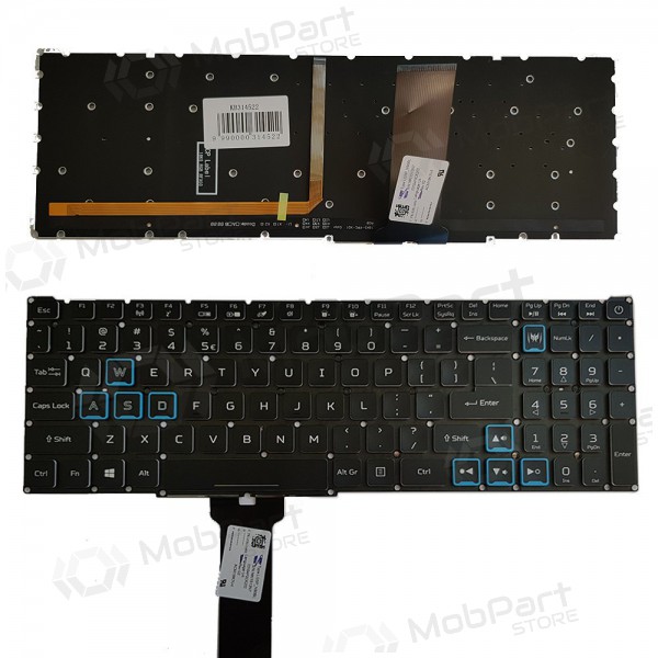ACER PH315-52, PH317-53, PH317-53-7777 teclado (US) (com iluminação) ACER PH315-52, PH317-53, PH317-53-7777 teclado (US) (com iluminação)