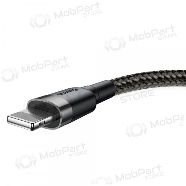 USB cabo Baseus Cafule USB-A to Lightning 1.5A 2.0m cinza-preto CALKLF-CG1