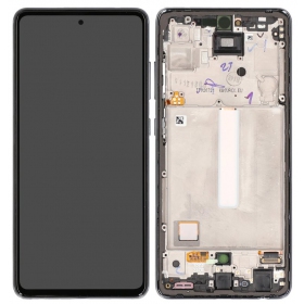 Samsung Galaxy A52 ecrã (preto) (com moldura) (original)