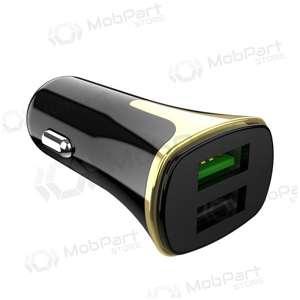 Carregador automobilinis Hoco Z31 Quick Charge 3.0 (3.4A) x 2 USB (preto)