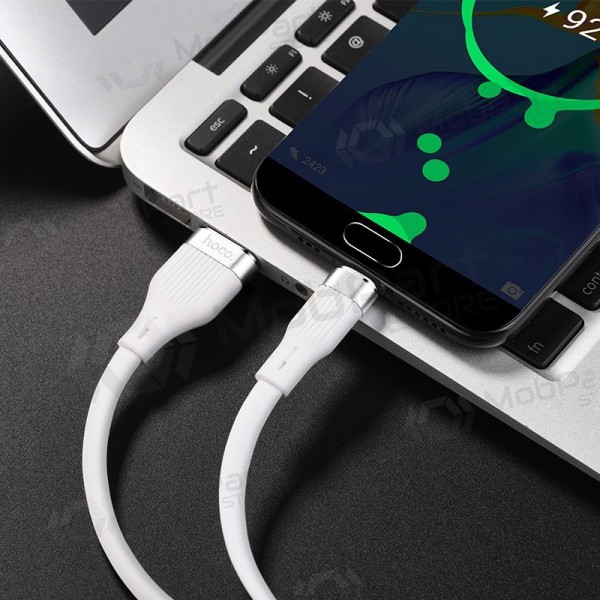 USB cabo HOCO U72 lightning 1.2m silicone branco USB cabo HOCO U72 lightning 1.2m silicone branco