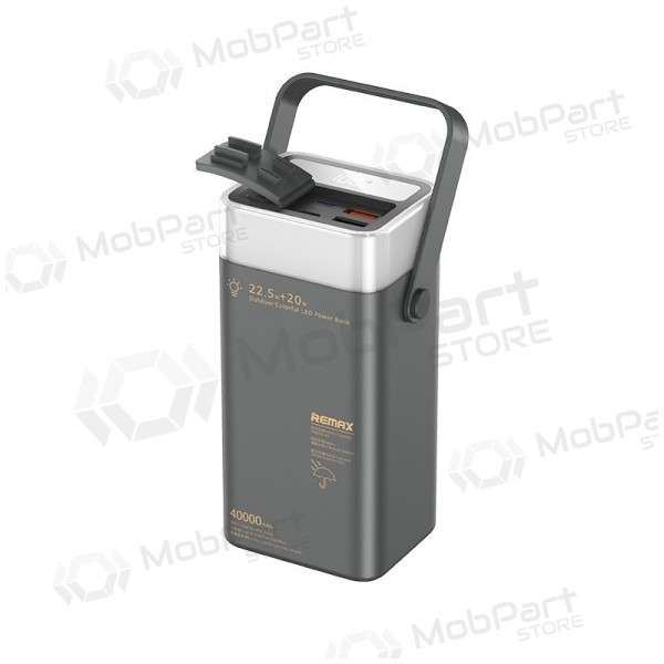 Bateria externa Power Bank Remax RPP-596 22.5W 40000mAh cinza