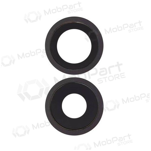 Apple iPhone 11 lente vidro da câmera (2unidade) (preto) (com moldura) Apple iPhone 11 lente vidro da câmera (2unidade) (preto) (com moldura)