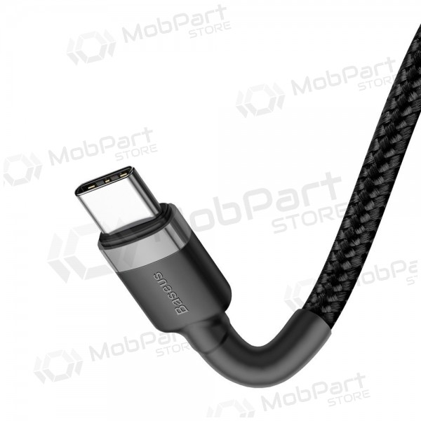 USB cabo Baseus Cafule PD60W Type-C 2.0m cinza-preto CATKLF-HG1