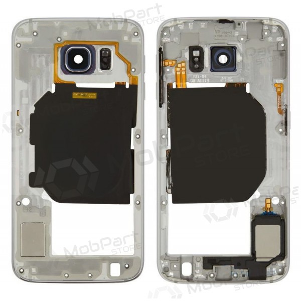 Samsung G920F Galaxy S6 moldura interna (branco) (usado Grade B, original) Samsung G920F Galaxy S6 moldura interna (branco) (usado Grade B, original)