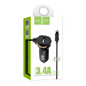 Carregador de carro HOCO Z14 USB + 