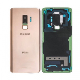 Samsung G965F Galaxy S9 Plus tampa traseira da bateria dourado (Sunrise Gold) (usado grade C, original)