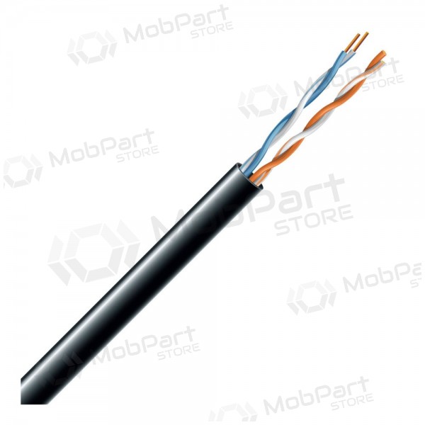 Cabo de rede LAN ECG UTP 5e (para exterior, PE, 305m, Fca)