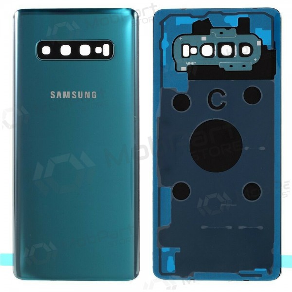 Samsung G975 Galaxy S10 Plus tampa traseira da bateria verde (Prism Green) (usado grade B, original)