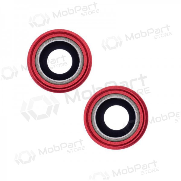 Apple iPhone 13 lente vidro da câmera (2unidade) (vermelho) (com moldura) Apple iPhone 13 lente vidro da câmera (2unidade) (vermelho) (com moldura)
