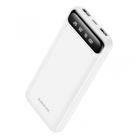 Bateria externa Power Bank Borofone BJ14 Type-C microUSB 2*USB (2A) 10000mAh branco