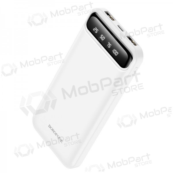 Bateria externa Power Bank Borofone BJ14 Type-C microUSB 2*USB (2A) 10000mAh branco Bateria externa Power Bank Borofone BJ14 Type-C microUSB 2*USB (2A) 10000mAh branco