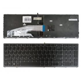 HP ZBook 15 G3, G4, 17 G3, G4 teclado (US) (com iluminação)