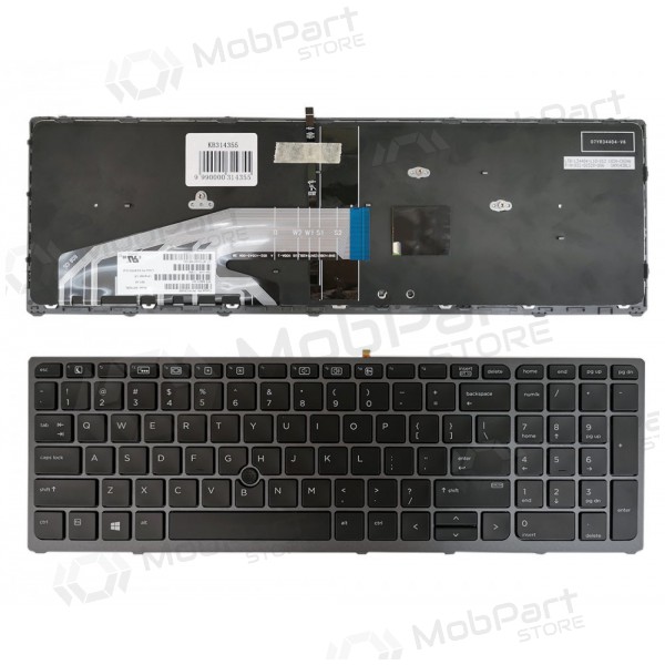 HP ZBook 15 G3, G4, 17 G3, G4 teclado (US) (com iluminação) HP ZBook 15 G3, G4, 17 G3, G4 teclado (US) (com iluminação)