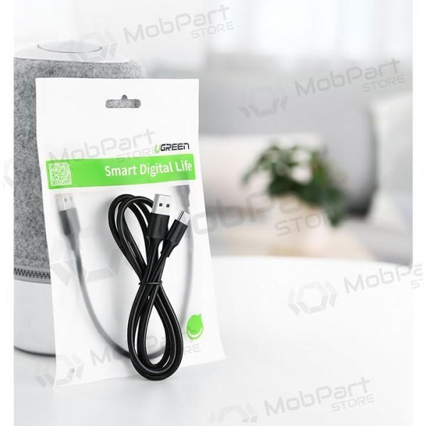 USB cabo Ugreen US287 USB to USB-C 3A 2.0m preto