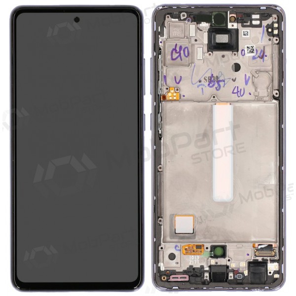 Samsung Galaxy A52 ecrã (roxo) (com moldura) (original) Samsung Galaxy A52 ecrã (roxo) (com moldura) (original)
