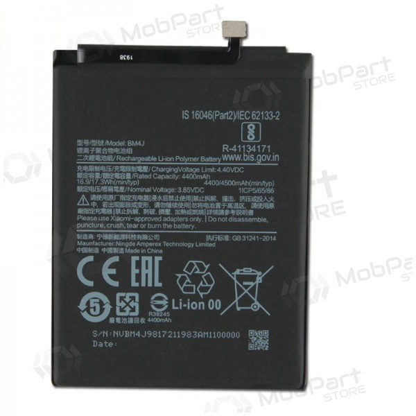 Xiaomi Redmi Note 8 Pro bateria, akumuliatorius (BM4J) Xiaomi Redmi Note 8 Pro bateria, akumuliatorius (BM4J)