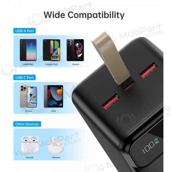 Bateria externa Power Bank Choetech B732 22.5W 50000mAh preto