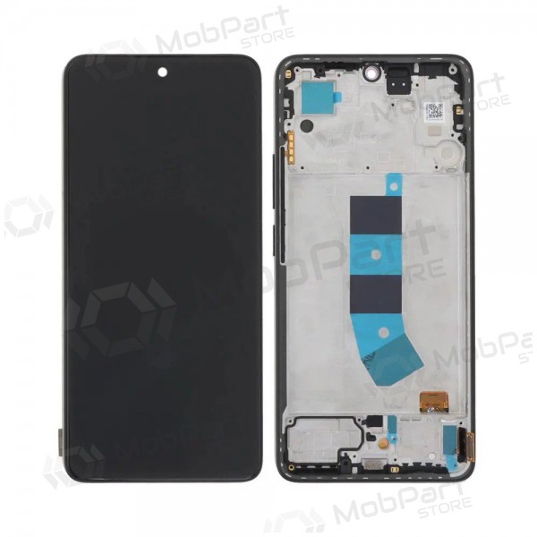 Ekranas Xiaomi Redmi Note 13 4G su lietimui jautriu stikliuku e rėmeliu Midnight Black OLED