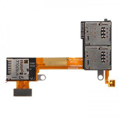 Sony Xperia M2 Dual D2302 / D2303 / D2305 / D2306 SIM e microSD cartãos lizdo conector