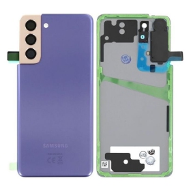 Samsung G991 Galaxy S21 5G tampa traseira da bateria (Phantom Violet) (usado grade B, original)
