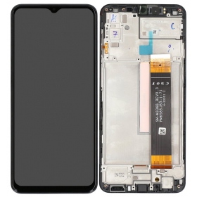 Ekranas Samsung M236/M336/E236 (M23 2022/M33 2022/F23 2022) su lietimui jautriu stikliuku e rėmeliu Black original