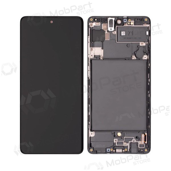 Samsung Galaxy A71 ecrã (preto) (com moldura) (original) Samsung Galaxy A71 ecrã (preto) (com moldura) (original)