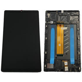 Samsung Galaxy Tab A7 Lite ecrã (preto) (com moldura) (original)