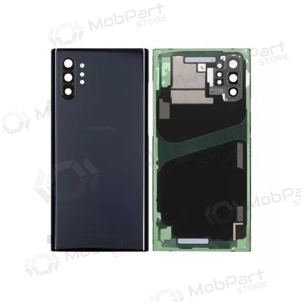 Samsung N975F Galaxy Note 10 Plus tampa traseira da bateria preto (Aura Black) (usado grade C, original)