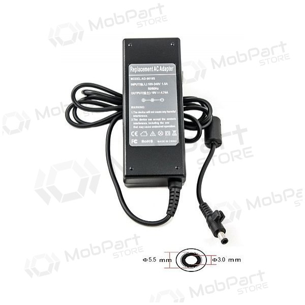 SAMSUNG 90W: 19V, 4.74A carregador de portátil SAMSUNG 90W: 19V, 4.74A carregador de portátil