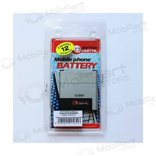 Samsung G360F Core Prime LTE / G360H Core Prime / G361 Core Prime / J200F J2 bateria / acumulador (1900mAh) Samsung G360F Core Prime LTE / G360H Core Prime / G361 Core Prime / J200F J2 bateria / acumulador (1900mAh)