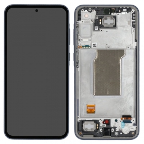 Ekranas Samsung A356 A35 5G su lietimui jautriu stikliuku e rėmeliu Navy OLED (real size)