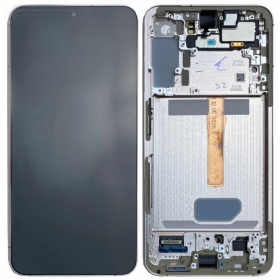 Ekranas Samsung S906 S22 Plus su lietimui jautriu stikliuku e rėmeliu Violet original (service pack)