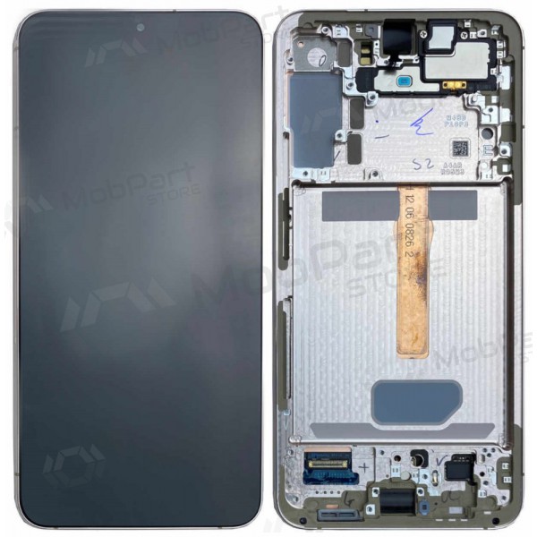Ekranas Samsung S906 S22 Plus su lietimui jautriu stikliuku e rėmeliu Violet original (service pack)