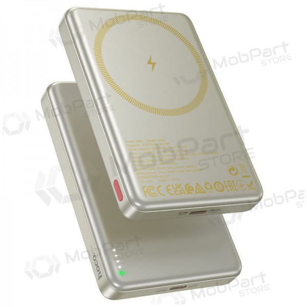 Bateria externa Power Bank Hoco Q26A PD20W Magnetic 10000mAh dourado