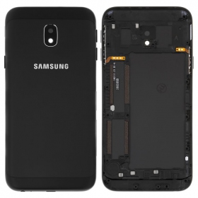 Samsung J330 Galaxy J3 2017 tampa traseira da bateria (preto) (usado grade C, original)