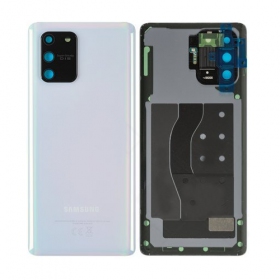 Samsung G770 Galaxy S10 Lite tampa traseira da bateria branco (Prism White) (usado grade C, original)