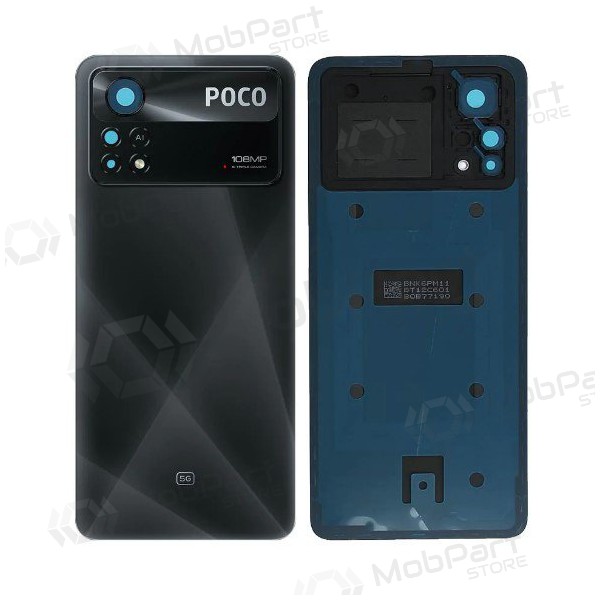 Xiaomi Poco X4 Pro 5G tampa traseira da bateria (preto) (original) (service pack) Xiaomi Poco X4 Pro 5G tampa traseira da bateria (preto) (original) (service pack)