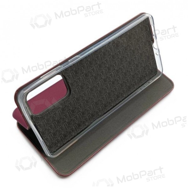 Capa Book Elegance Xiaomi Redmi 15C 4G tamsiai vermelho