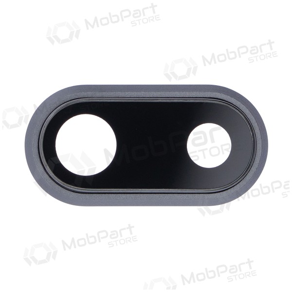 Apple iPhone 8 Plus lente vidro da câmera (preto) (com moldura) Apple iPhone 8 Plus lente vidro da câmera (preto) (com moldura)